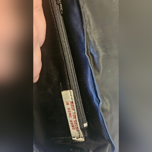 Vintage DELILL Chain Mesh Metal Bag Clutch/Shoulder.Art Deco.Bronze/gold/silver - Picture 9 of 15